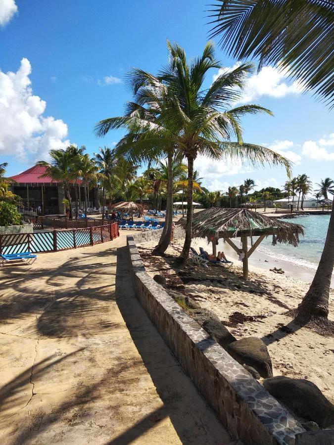Studio Avec Grande Piscine, Plage Cannelle Caraibes Saint-Francois  Bagian luar foto
