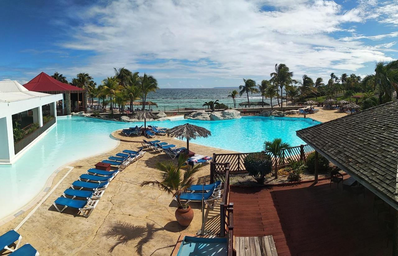 Studio Avec Grande Piscine, Plage Cannelle Caraibes Saint-Francois  Bagian luar foto