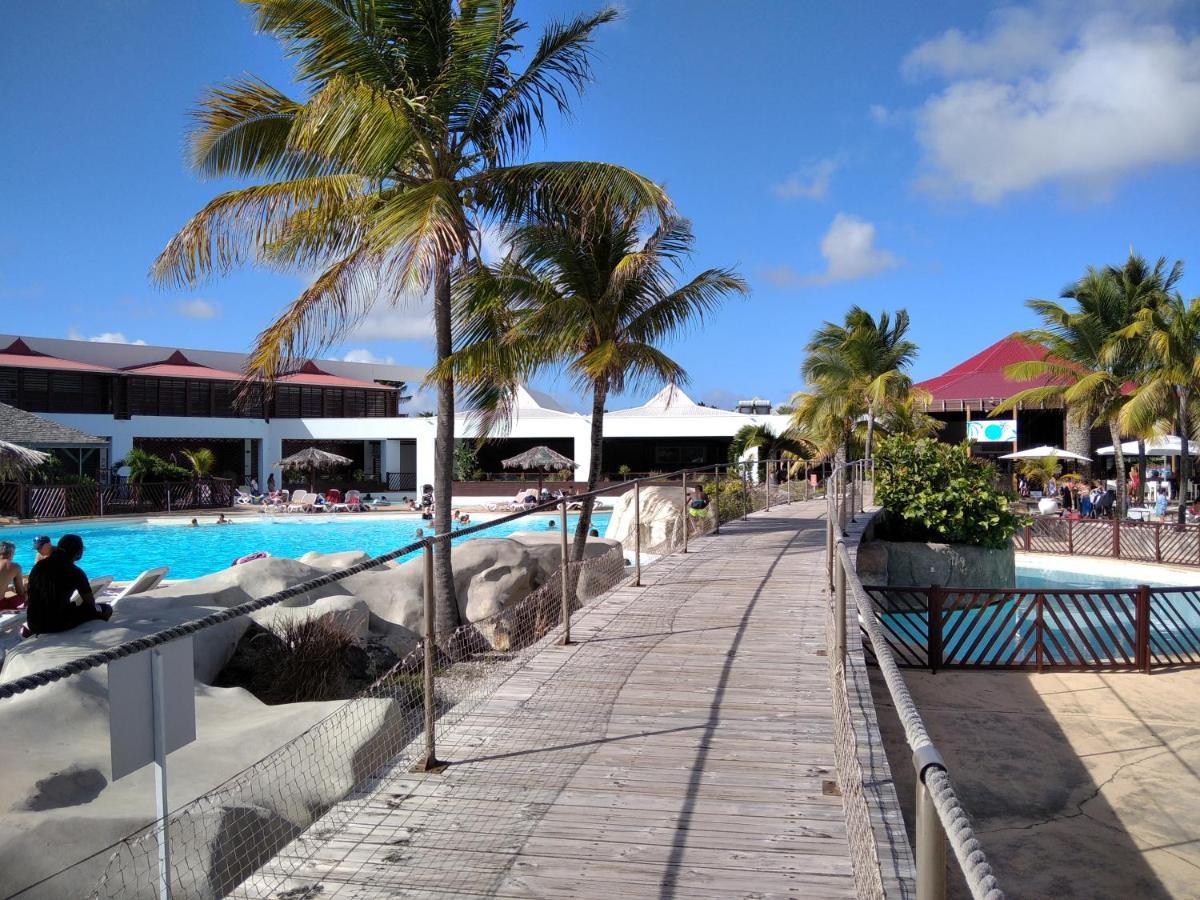 Studio Avec Grande Piscine, Plage Cannelle Caraibes Saint-Francois  Bagian luar foto
