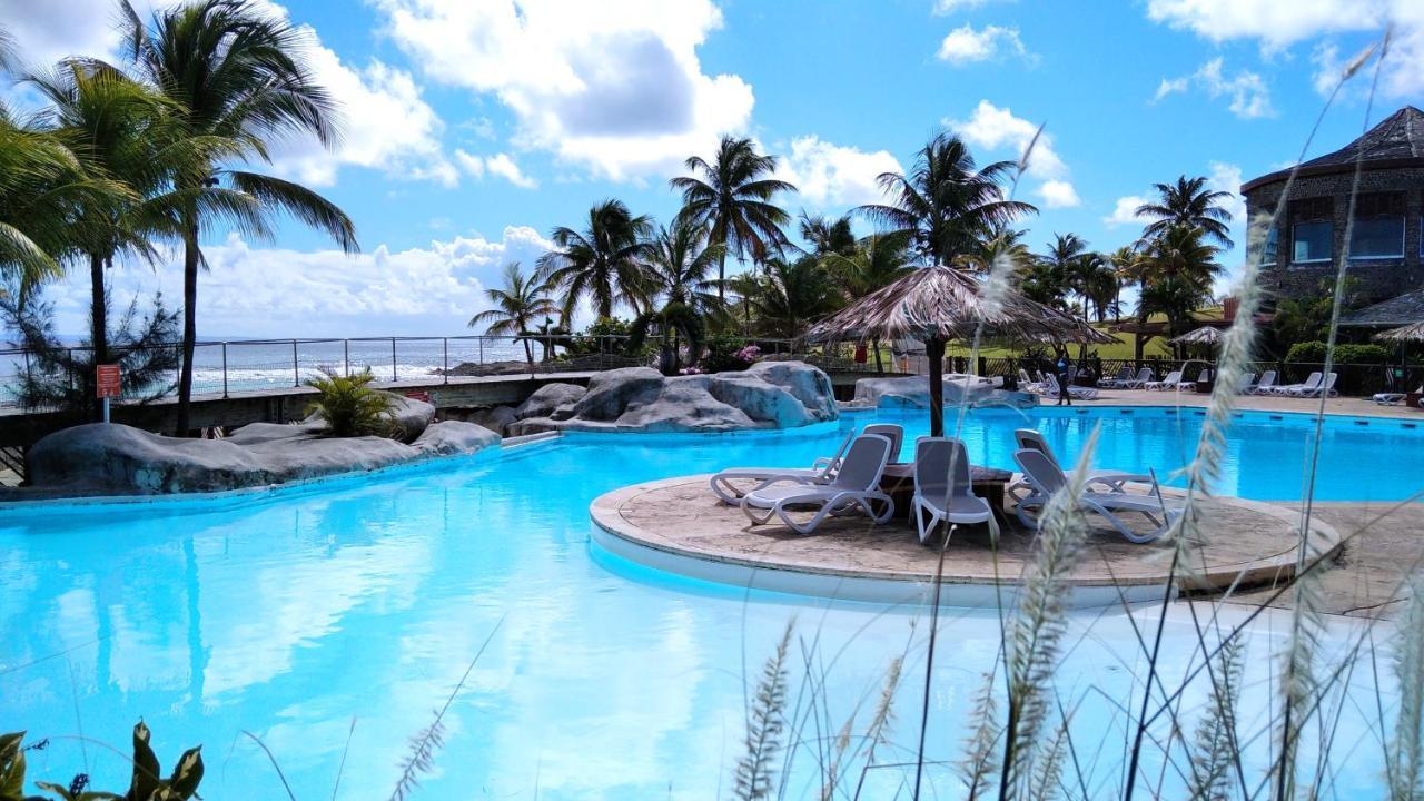 Studio Avec Grande Piscine, Plage Cannelle Caraibes Saint-Francois  Bagian luar foto
